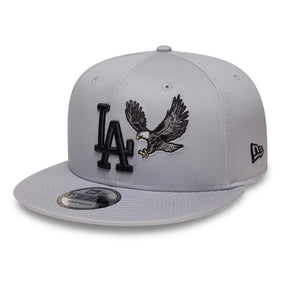 NEW ERA Cappello con visiera 9 FIFTY Fitted LA Dodgers Grigio Con Logo E Dettagli Ricamato
