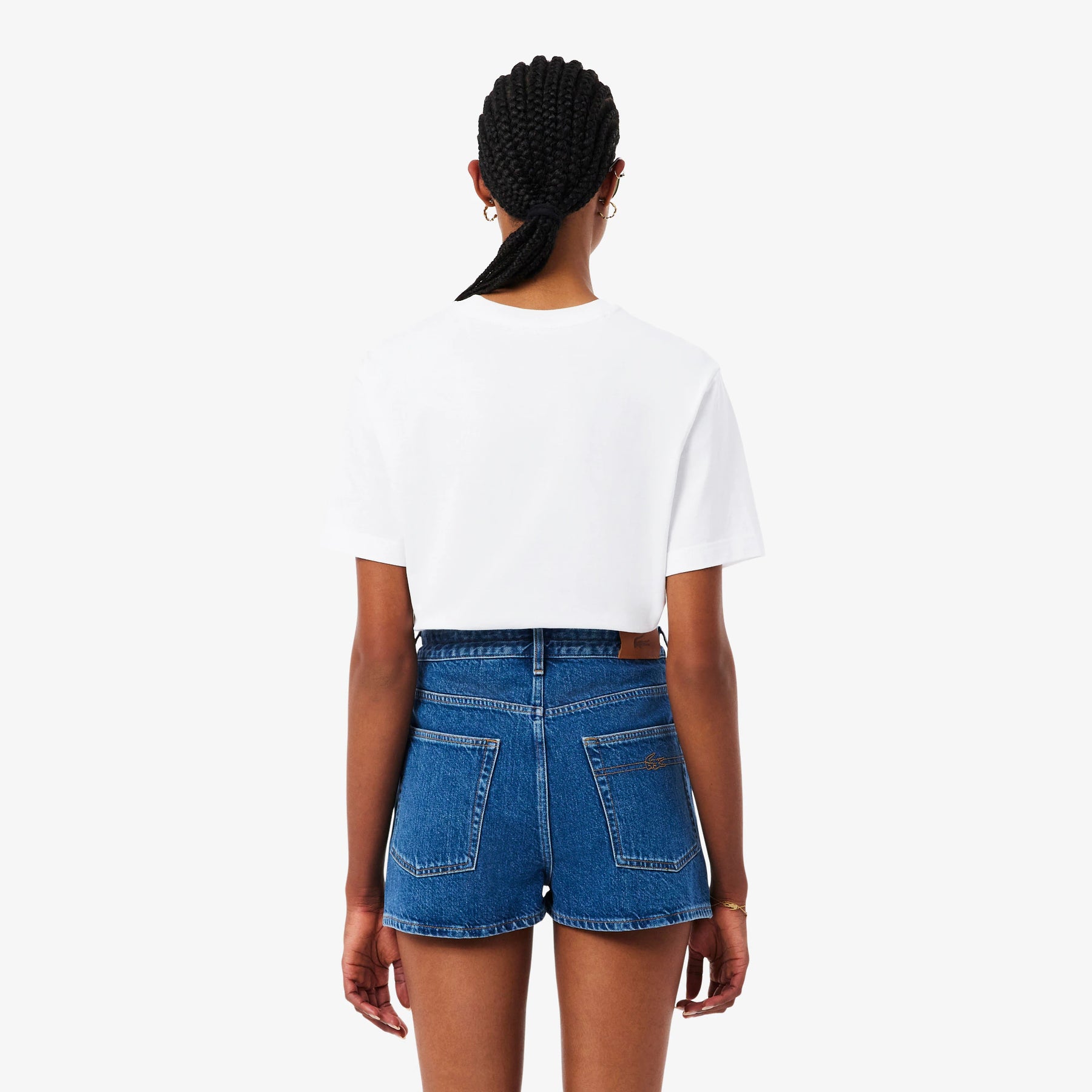 LACOSTE T-Shirt Basic Donna Bianca