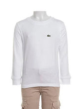 LACOSTE T-Shirt Manica Lunga Bambino Bianco