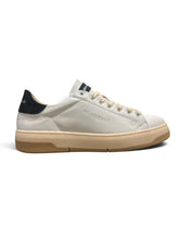 BRIAN MILLS Sneaker In Pelle Bianca Talloncino In Nabuk Nero