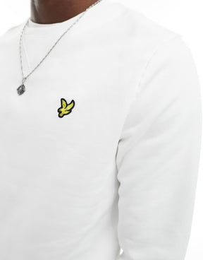LYLE&SCOTT Felpa Girocollo In Cotone Bianca
