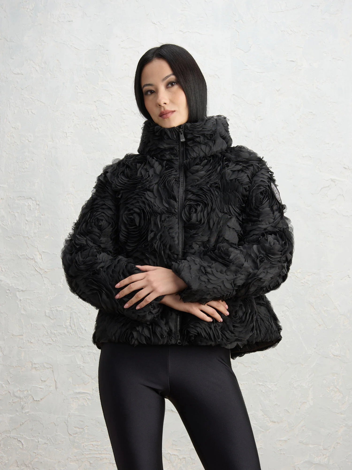 Blauer Giubbotto Piumino Glam Rosee Donna Nero