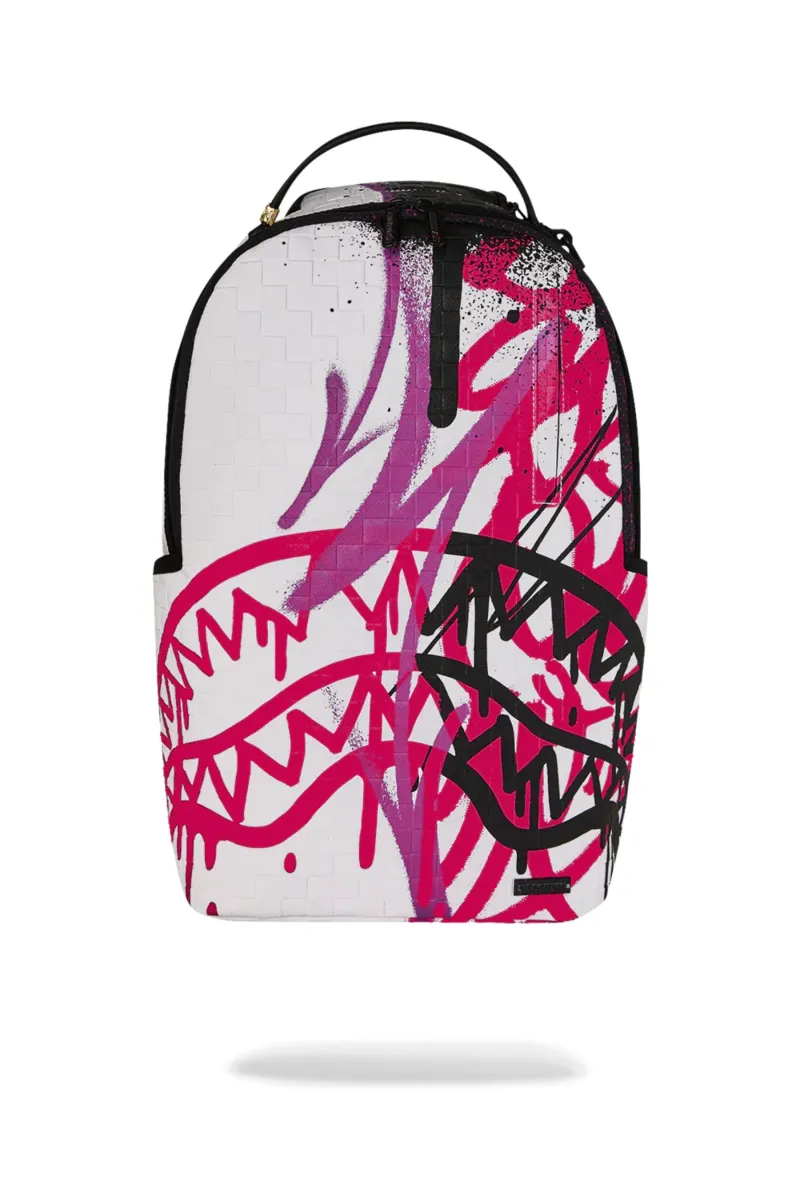 SPRAYGROUND Zaino GRAFF MAYHEM RMX Bianco Multicolor