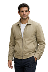 HAMAKI-HO Giacca In Cotone Con Zip Beige