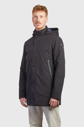 CANADIENS Giubbotto Invernale Liscio Lungo Waterproof Nero