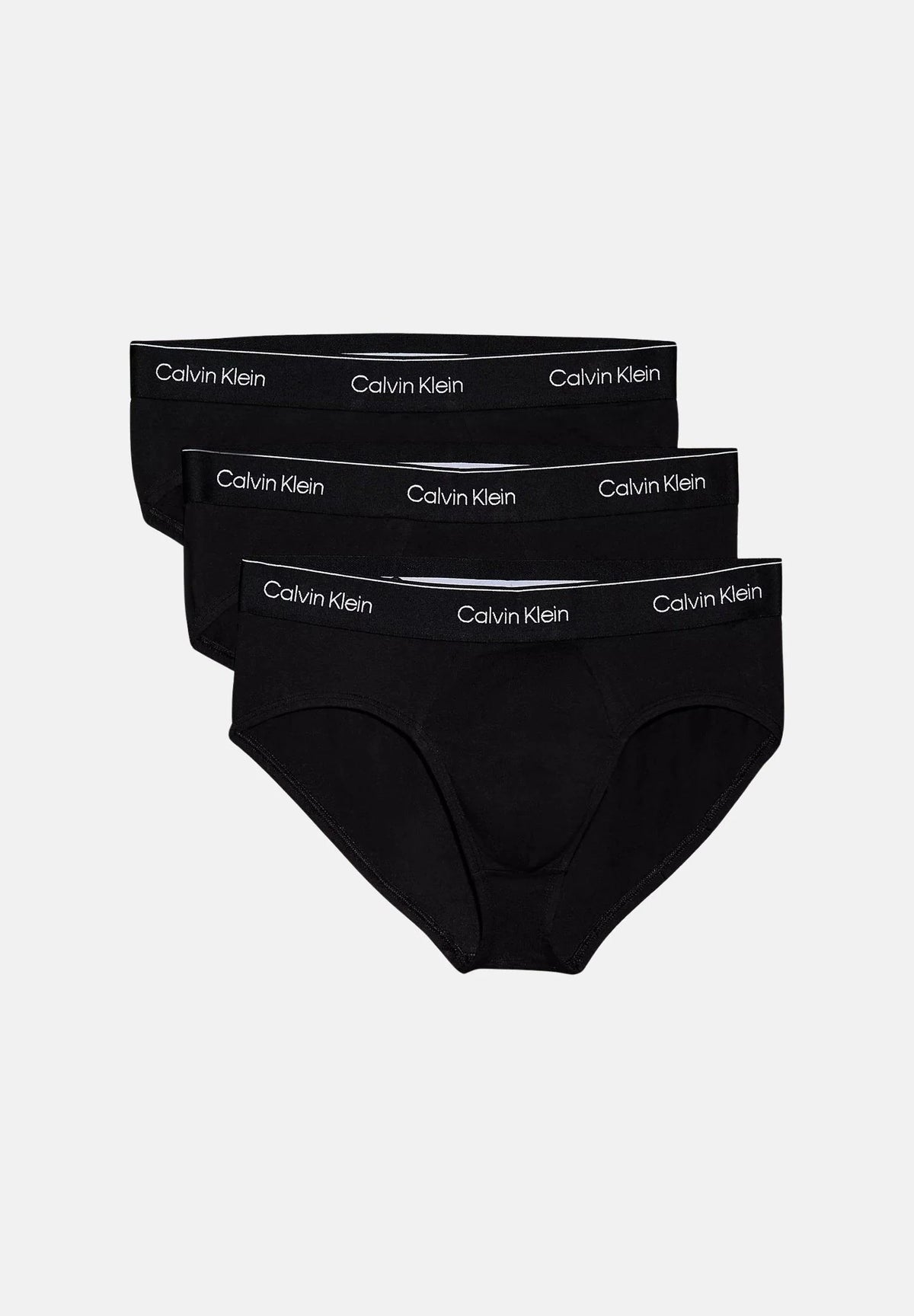 CALVIN KLEIN Slip Con Logo Pacco Da 3 Uomo Nero