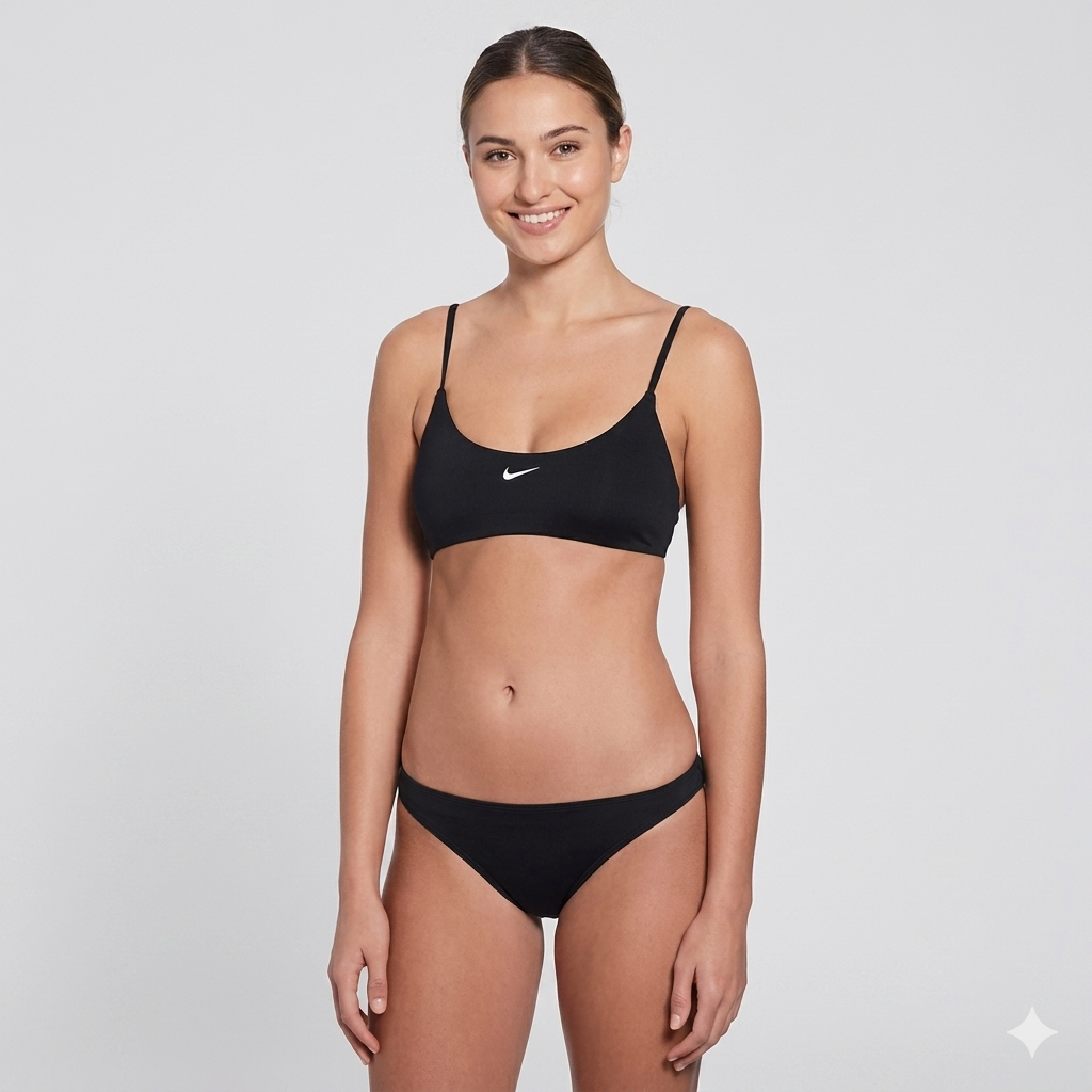 NIKE Costume Donna Fascia Regolabile Nero