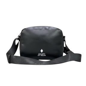 COUNTY OF MILAN MARCELO BURLON Tracolla in Ecopelle Basic Nero