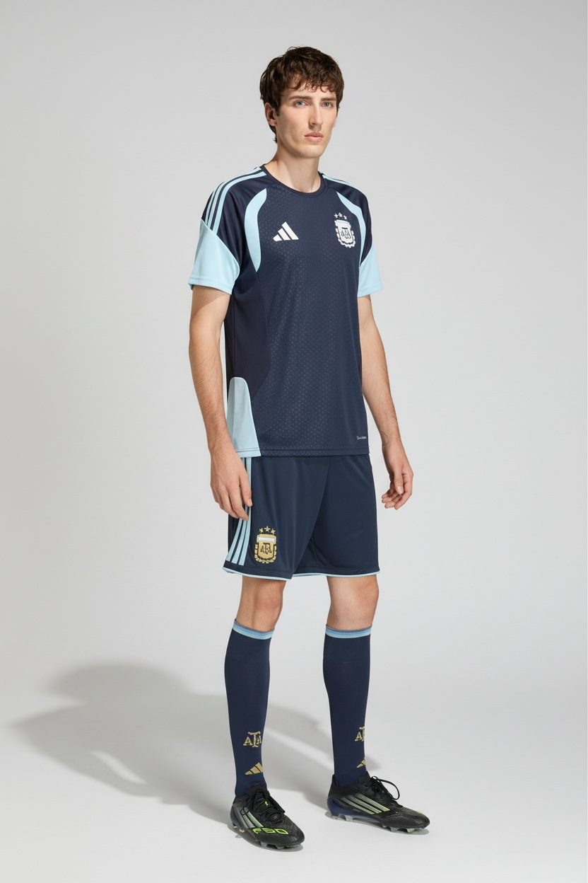 ADIDAS Completino Argentina T-Shirt e Pantaloncino Blu/Celeste