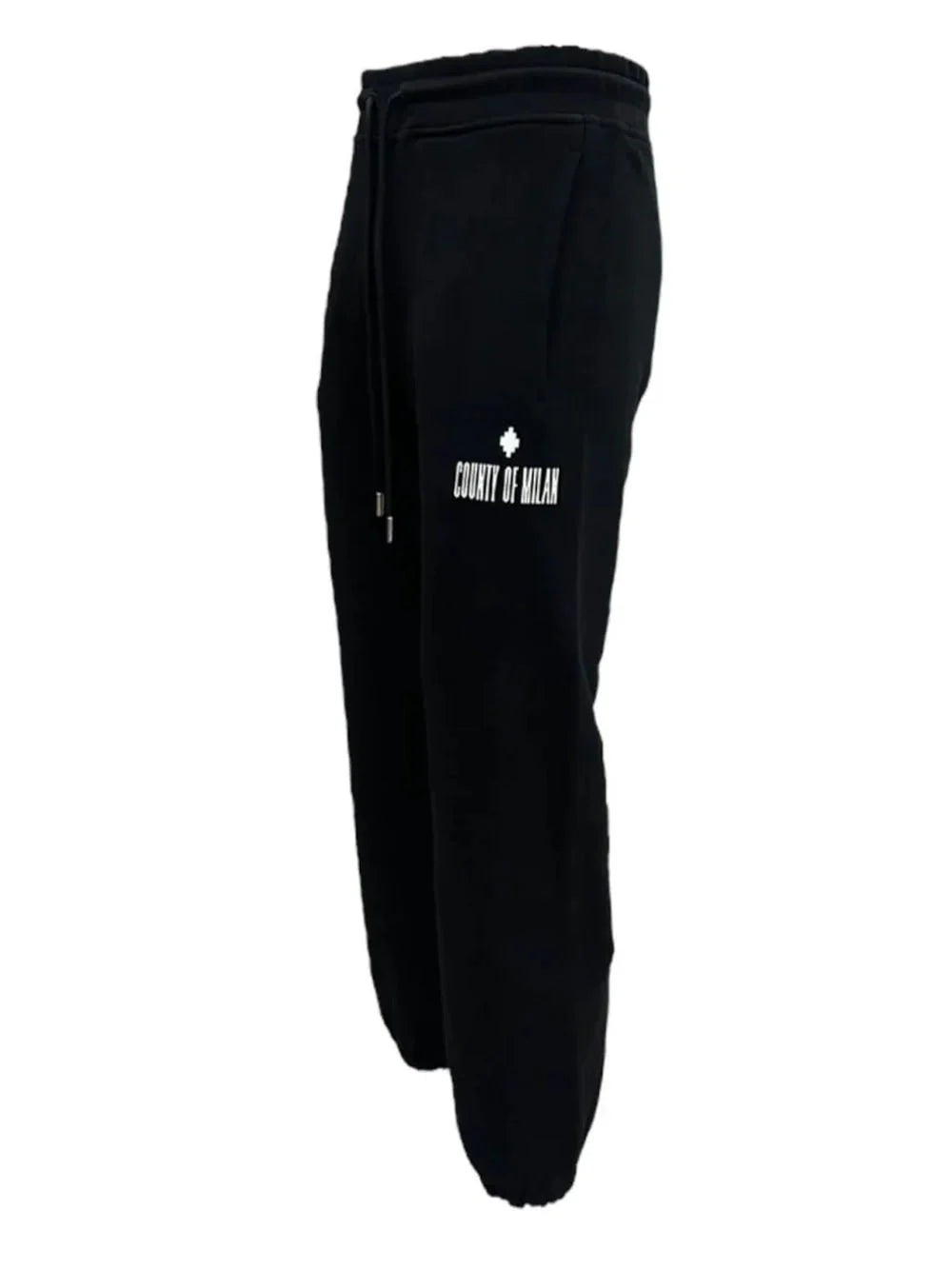 MARCELO BURLON COUNTY OF MILAN Pantalone Con Logo e stampa serpente Nero/Rosso