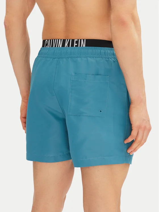 CALVIN KLEIN Costume Uomo Con Fascia Logata Turchese