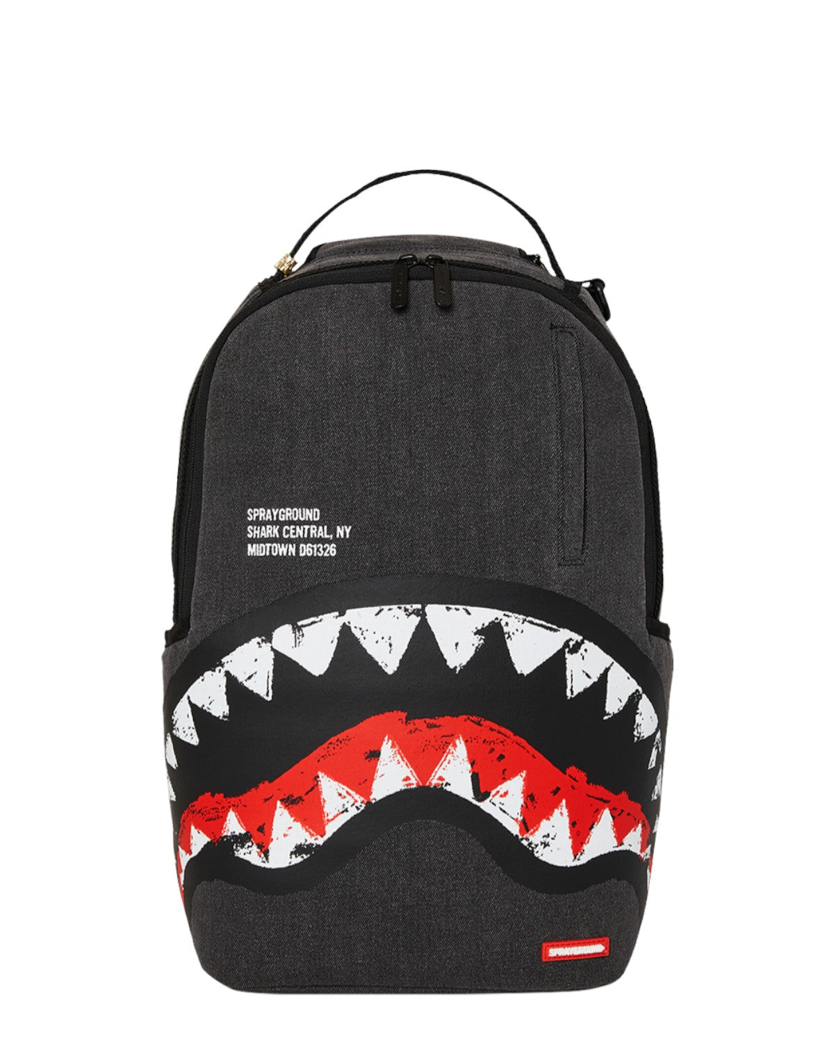 SPRAYGROUND Zaino In Denim Shark Central Painted