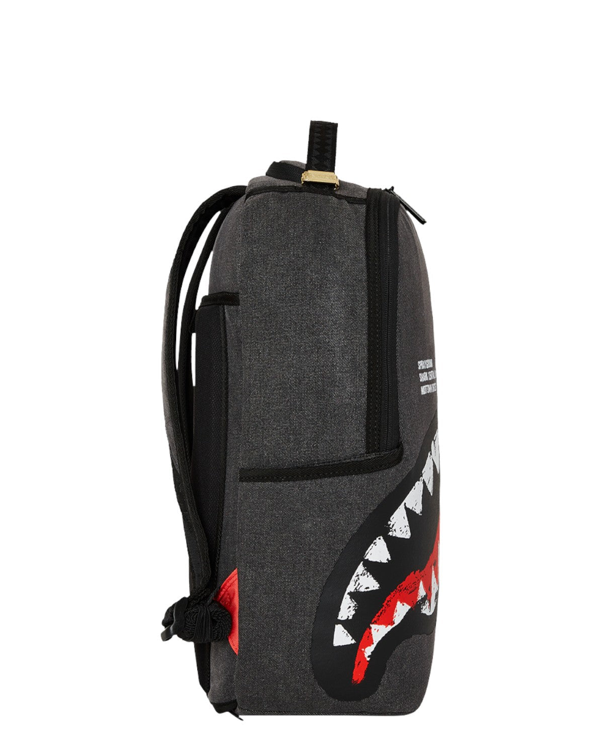 SPRAYGROUND Zaino In Denim Shark Central Painted