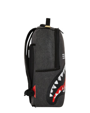 SPRAYGROUND Zaino In Denim Shark Central Painted