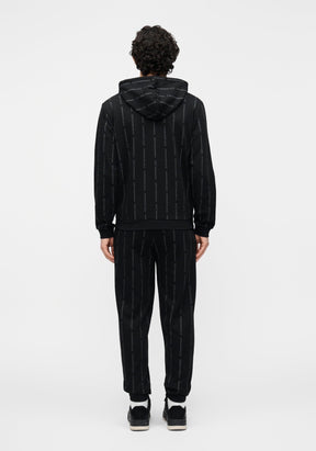 EMPORIO ARMANI Tuta In Cotone Logata Nera