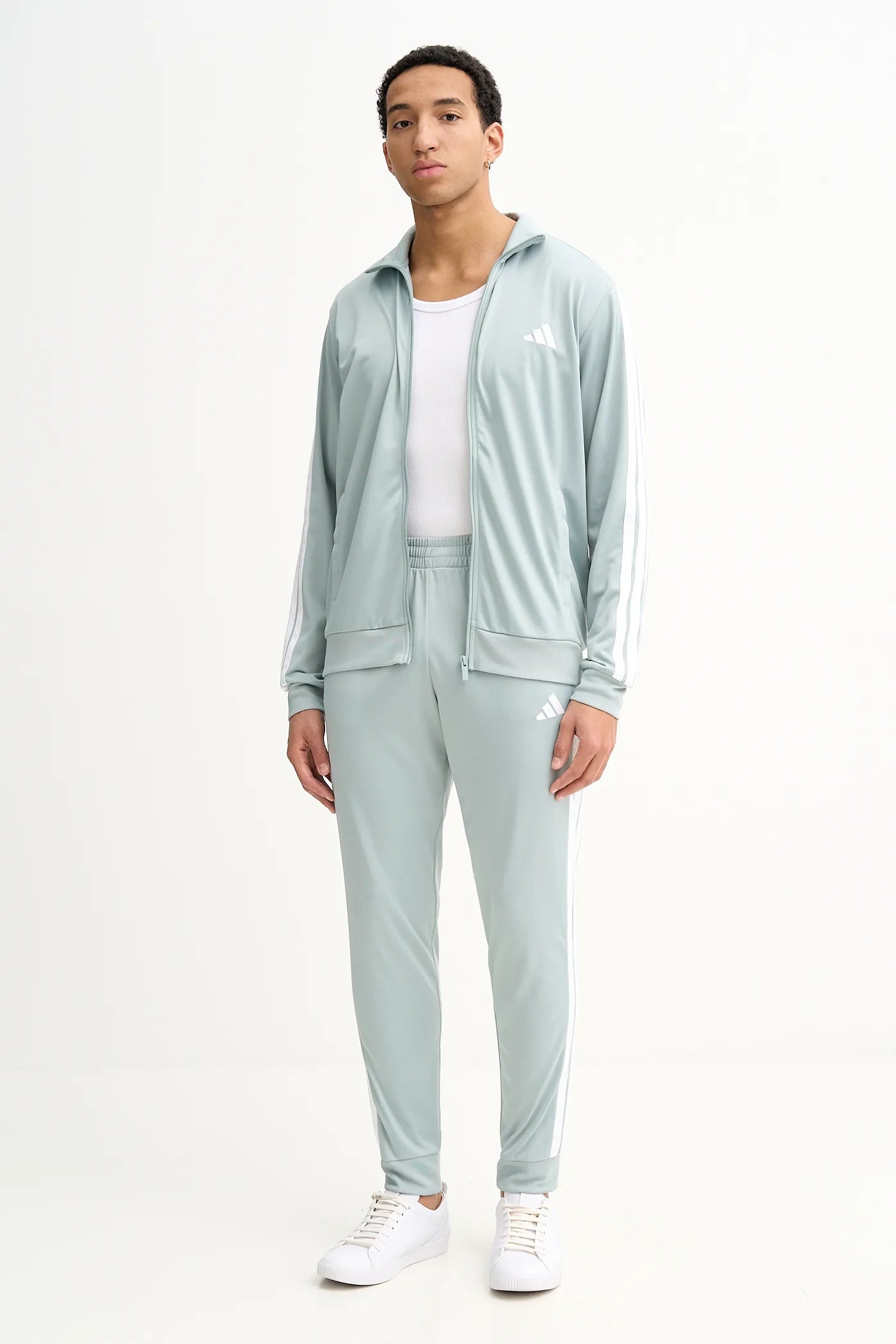Adidas Adidas Tuta Completa Acetata Performance Uomo Verde Acqua - Tuta completa - Tommaseo Clothing