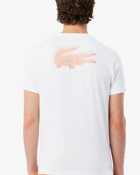 LACOSTE Completino Logo Retro Bianco/Arancione