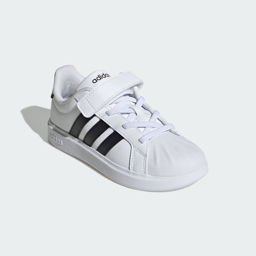 ADIDAS Superstar Streettalk CON STRAPPO Sneaker Bambino In Pelle Bianca/Nera