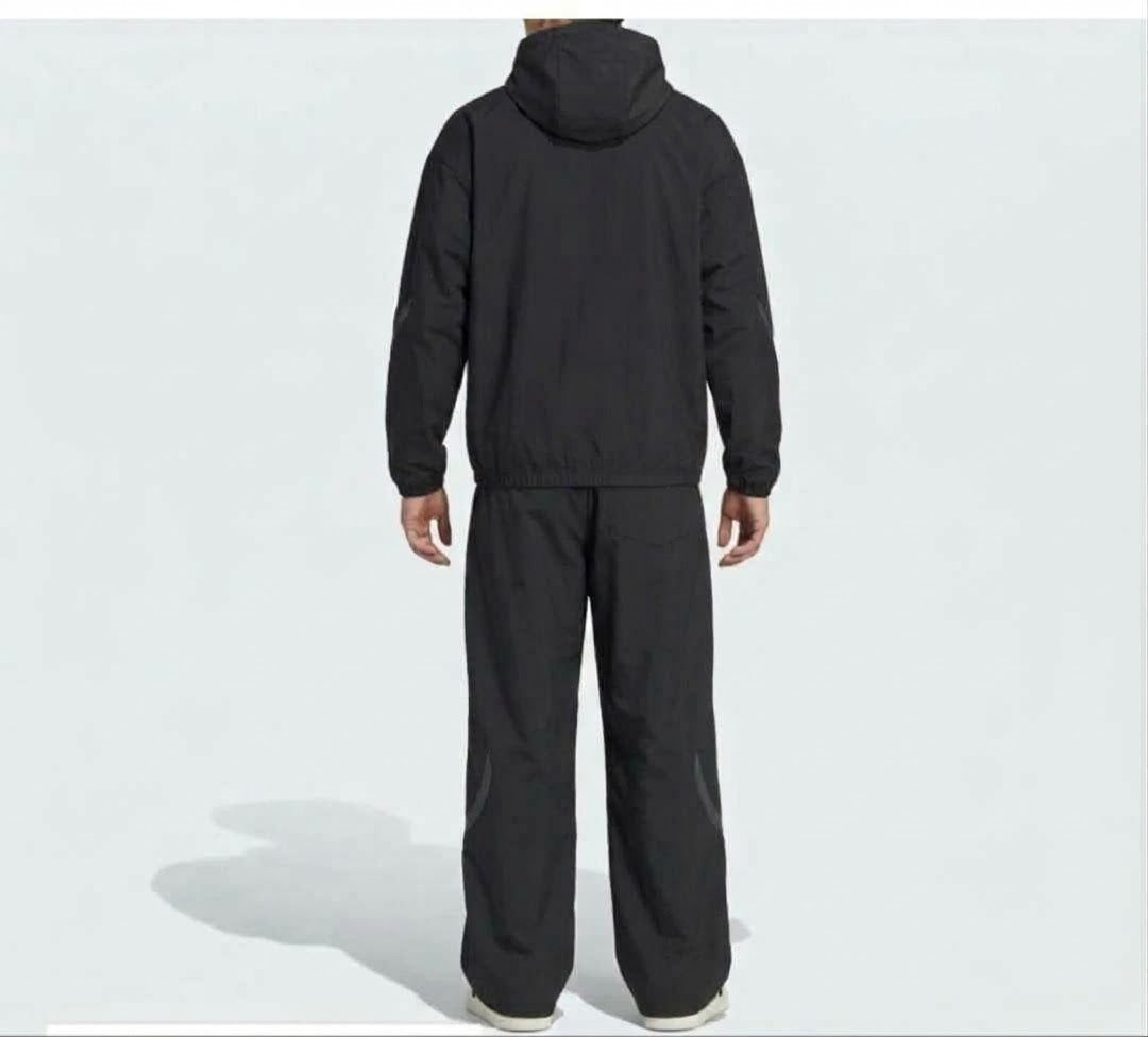 ADIDAS Tuta Completa Con Zip e Cappuccio Nero