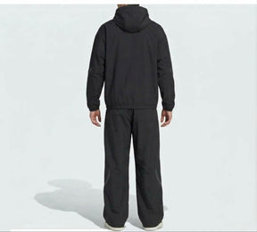 ADIDAS Tuta Completa Con Zip e Cappuccio Nero