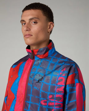 AUSTRALIAN Tuta Completa In Microfibra Print Brice Blu/Rosso 26/27
