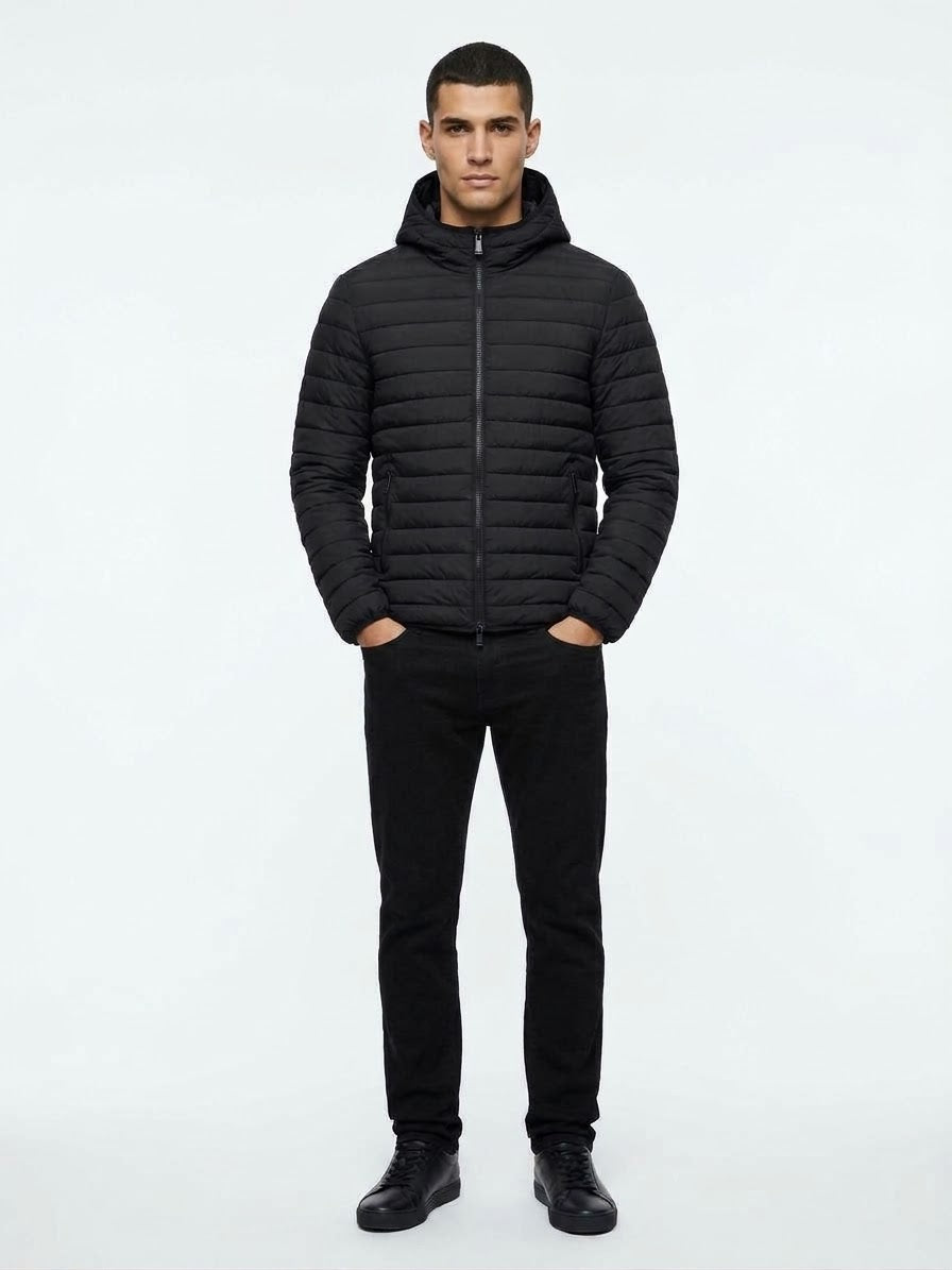MORE Piumino Blake Con Cappuccio Nero