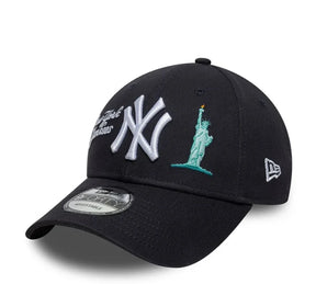 NEW ERA Cappello Nero/Bianco Visiera Curva