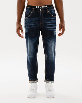 SOLDIER Jeans New Woll Regualr Fit Made in Italy Denim Blu