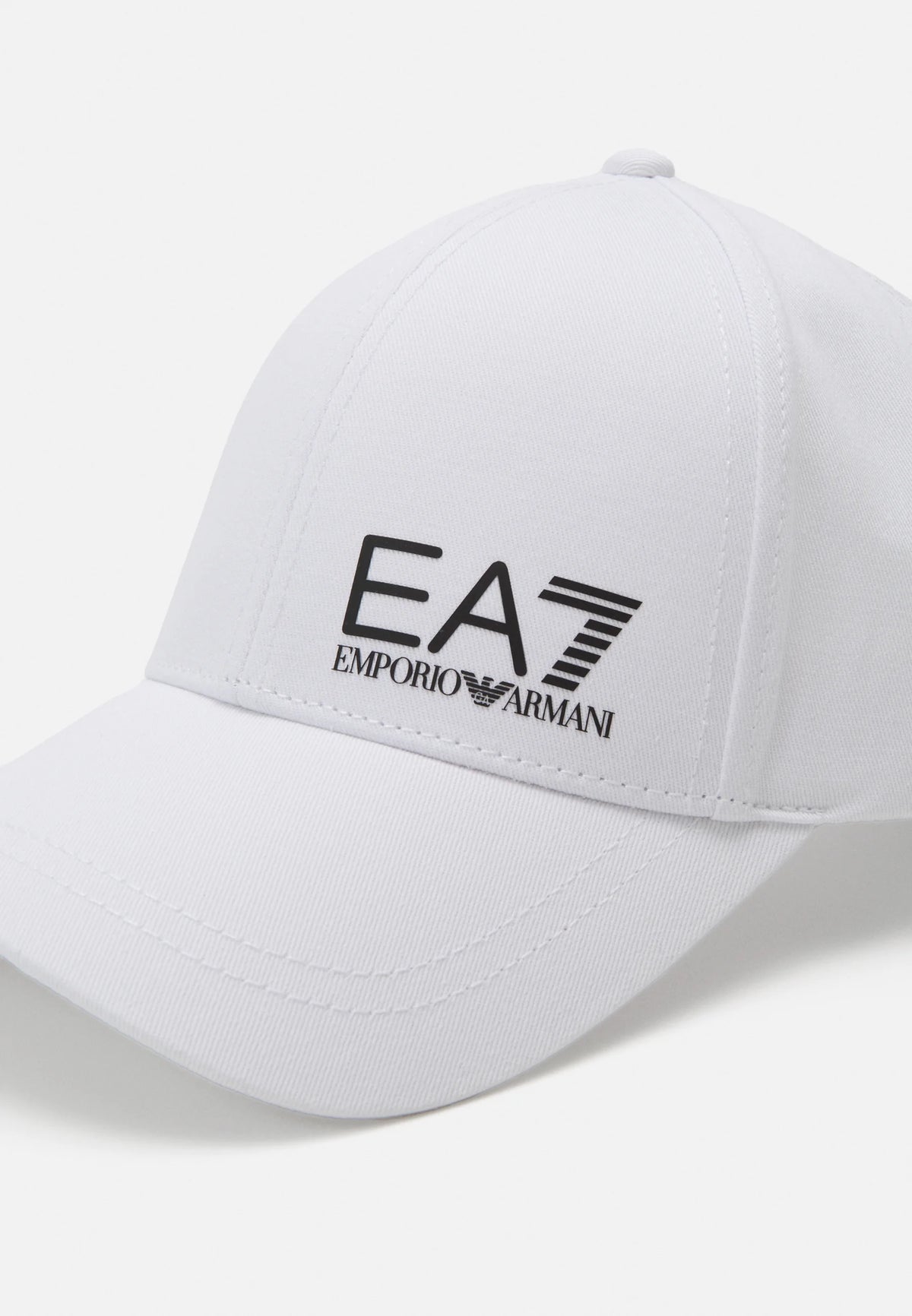 EA7 Cappello Bianco/Nero Visiera Curva
