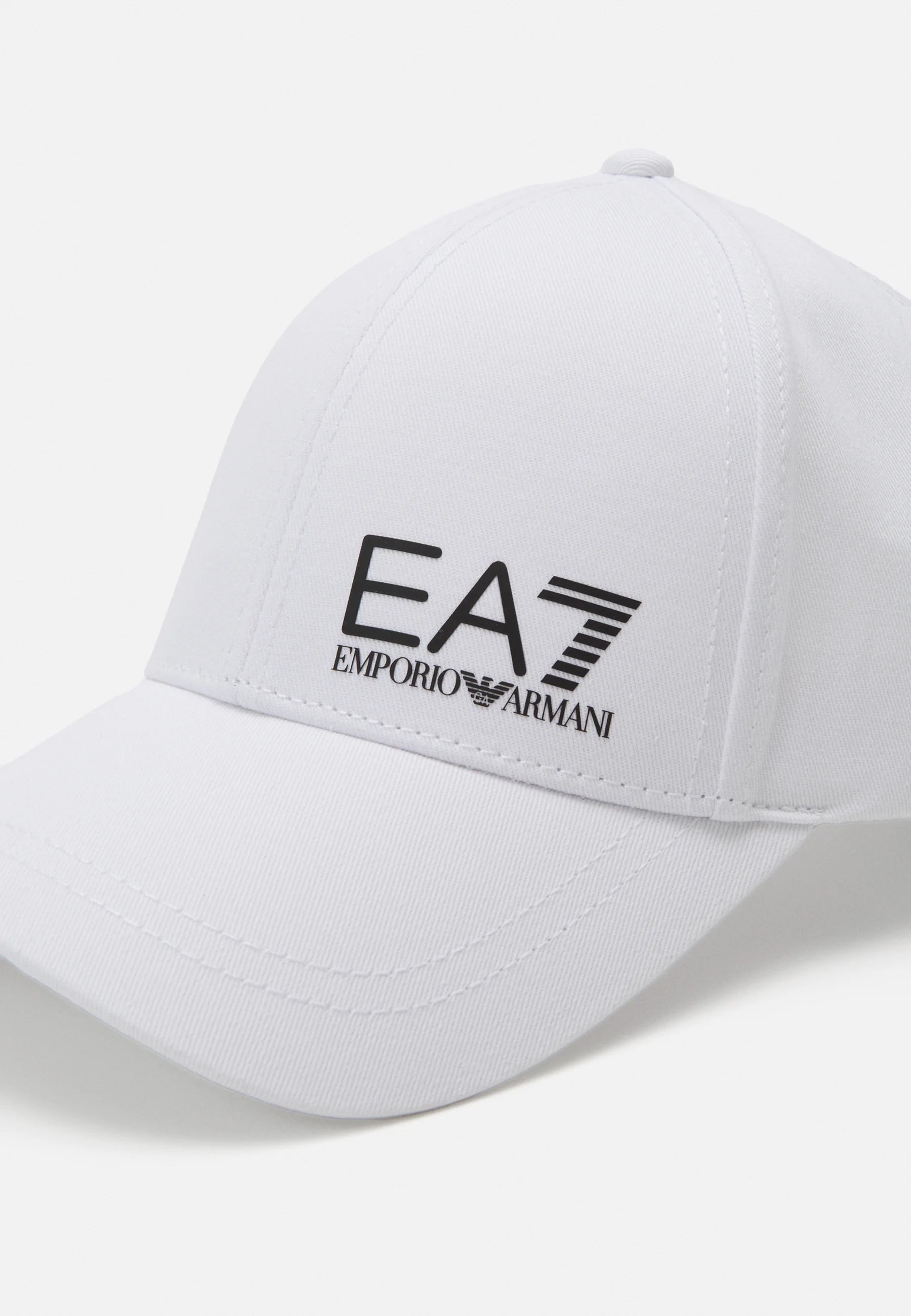 EA7 Cappello Bianco/Nero Visiera Curva