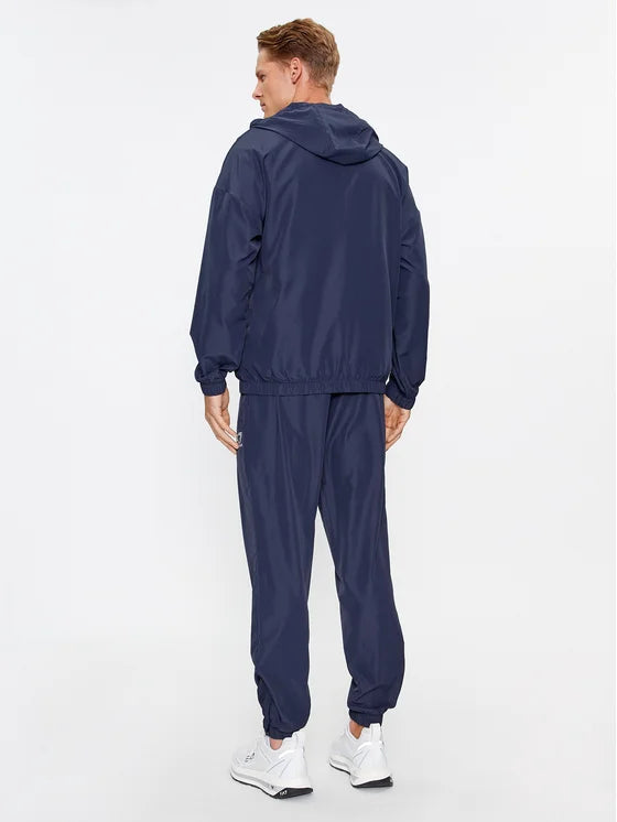 EMPORIO ARMANI Tuta Completa Con Zip e Cappuccio Blu