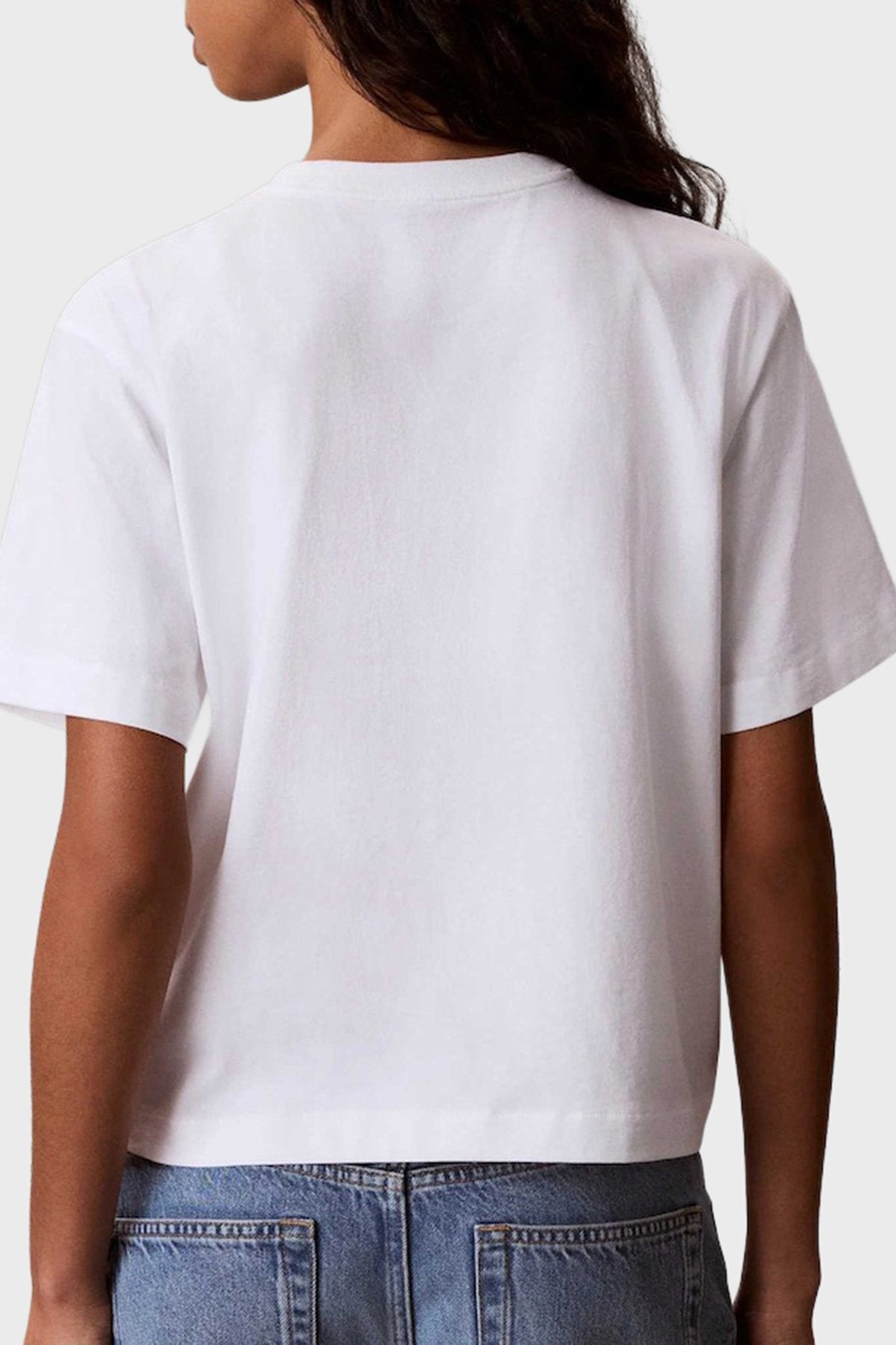 CALVIN KLEIN T-Shirt Con Stampa Logo Bianca