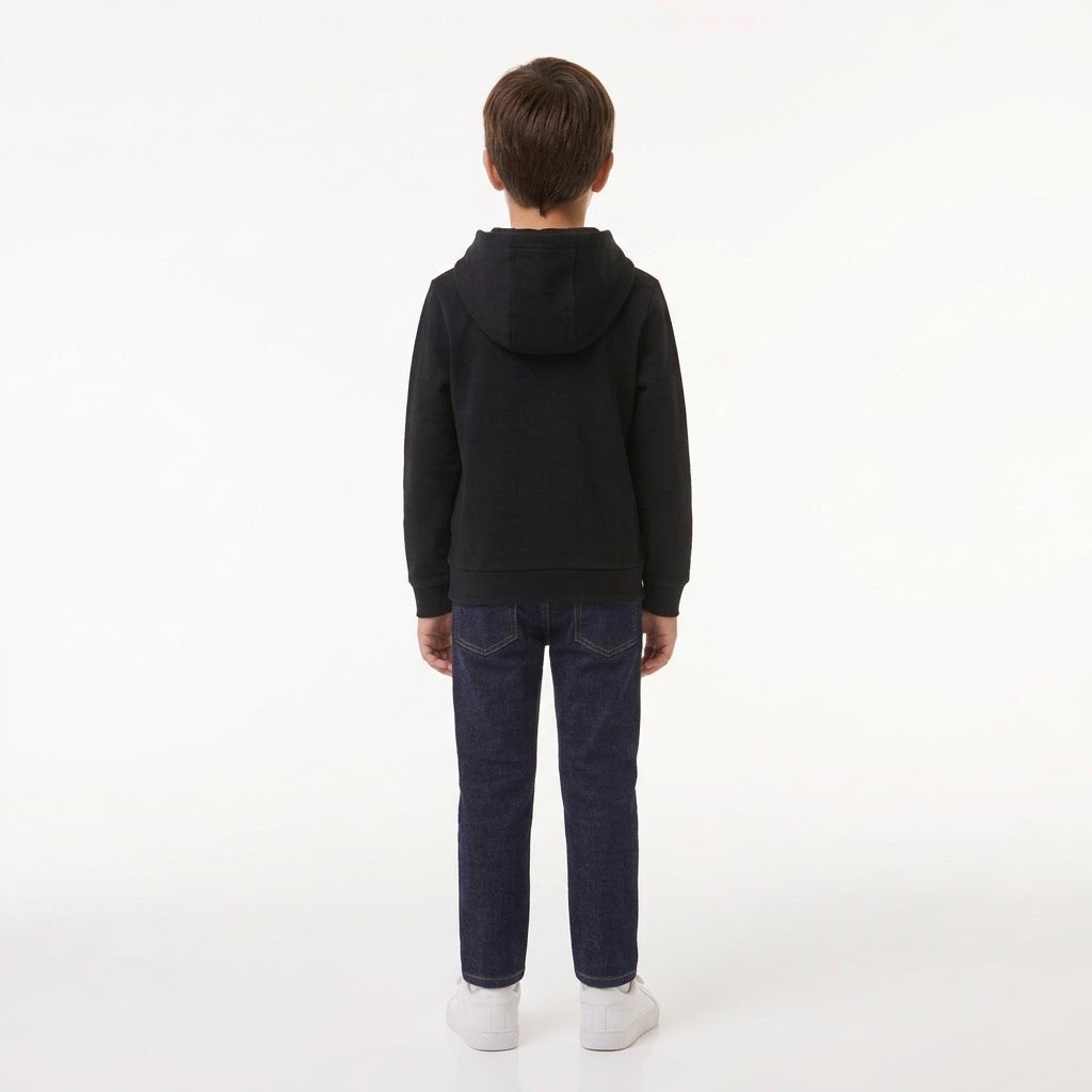 LACOSTE Felpa Con Cappuccio Bambino Nero