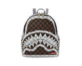 SPRAYGROUND Zaienetto In Pelle CREAM AND BROWN TEAR CHECK SAVAGE Marrone/Bianco 29/12