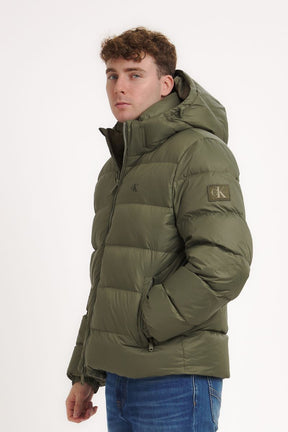 CALVIN KLEIN Piumino Con Cappuccio Rimovibile Verde