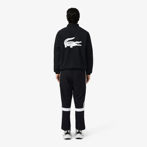 LACOSTE Tuta In Microfibra Logo Retro Nera/Bianca