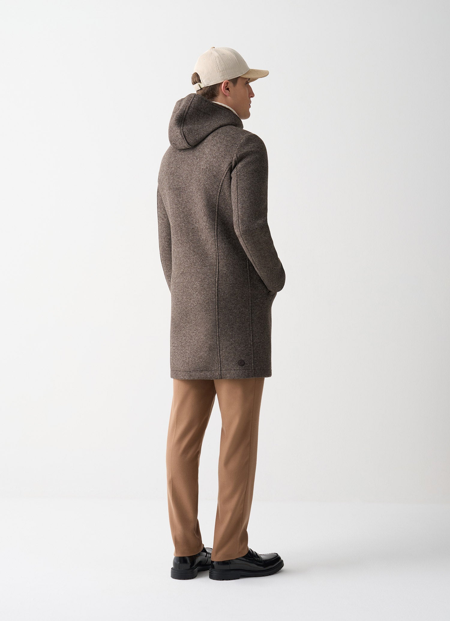 COLMAR Cappotto Lungo Invernale Con Cappuccio Tortora