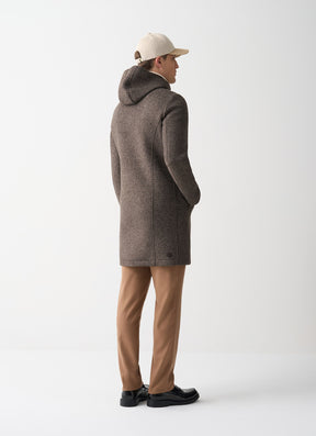 COLMAR Cappotto Lungo Invernale Con Cappuccio Tortora