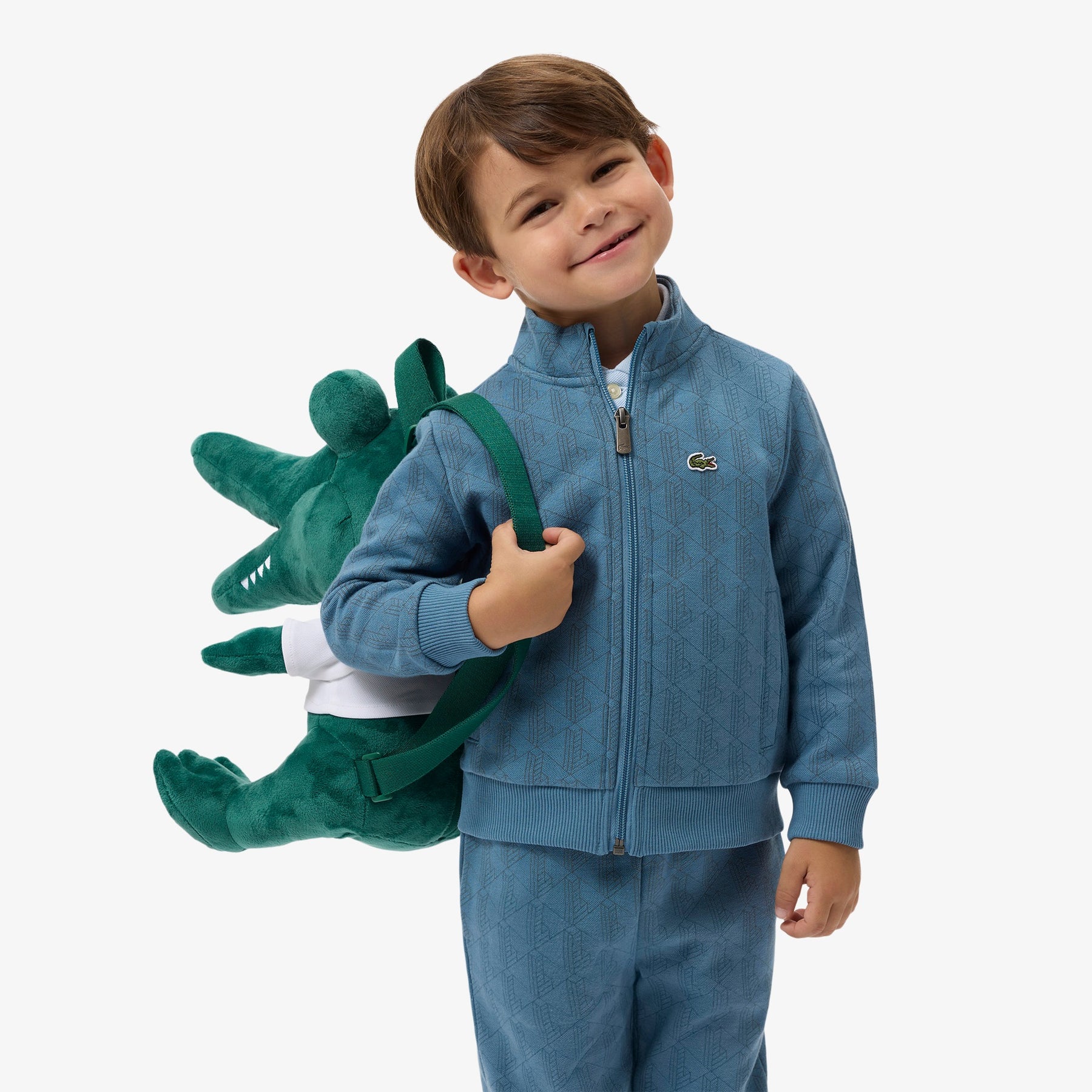 LACOSTE Felpa Infant Monogram Blu