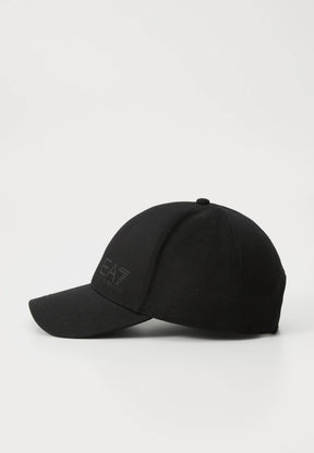 EA7 Cappello Nero Visiera Curva