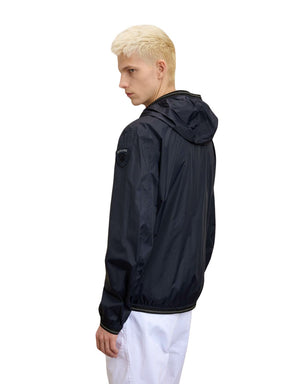 Antivento Blauer Uomo Nero zip rossa