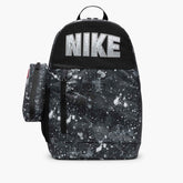 NIKE Zaino + Astuccio in Tessuto Con Schizzi di Pittura Nero