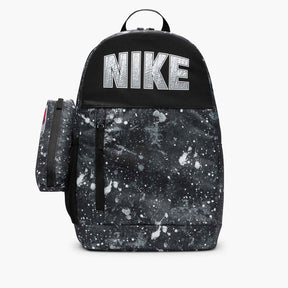 NIKE Zaino + Astuccio in Tessuto Con Schizzi di Pittura Nero