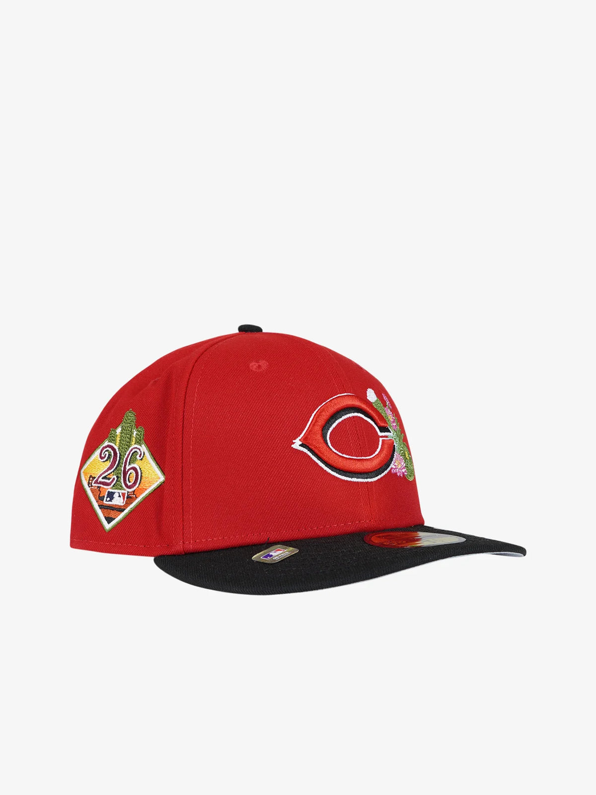 New Era NEW ERA Cappello Con Visiera Pre-Curved 59Fifty Cincinnati Reds Rosso/Nero Con Dettagli Ricamati - Cappello - Tommase