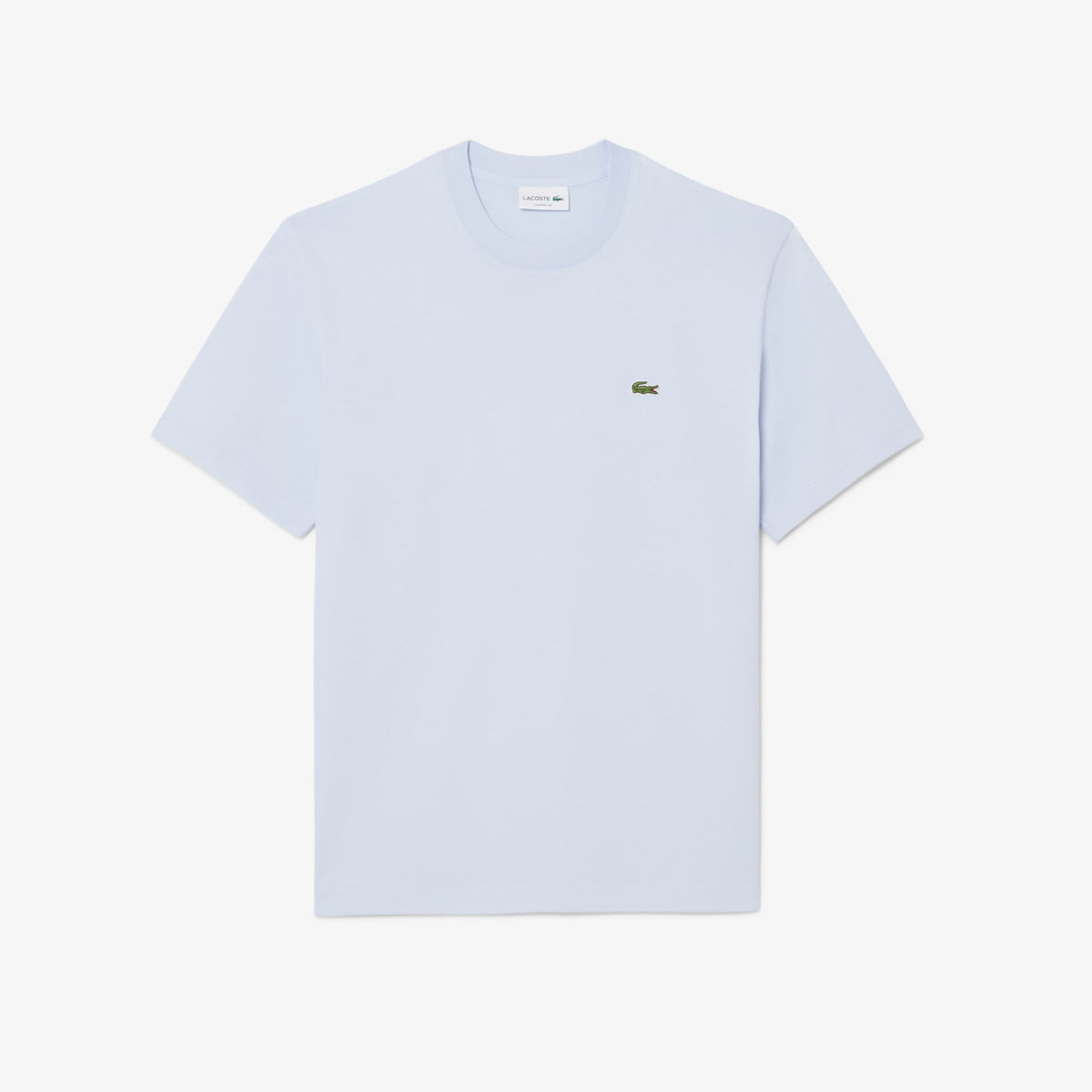 LACOSTE T-Shirt In Cotone Azzurro Chiaro