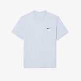 LACOSTE T-Shirt In Cotone Azzurro Chiaro
