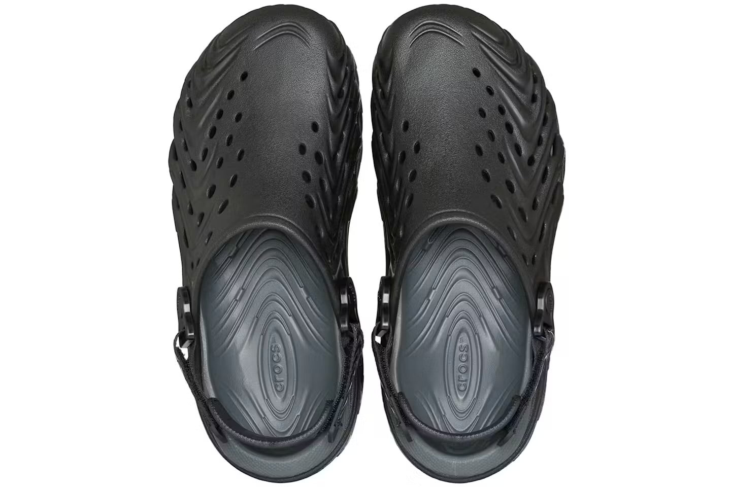 CROCS Echo II Chrome Ciabatte In Gomma Nero