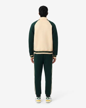 LACOSTE Coordinato Giacca College + Pantalone Della Tuta Beige/Verde