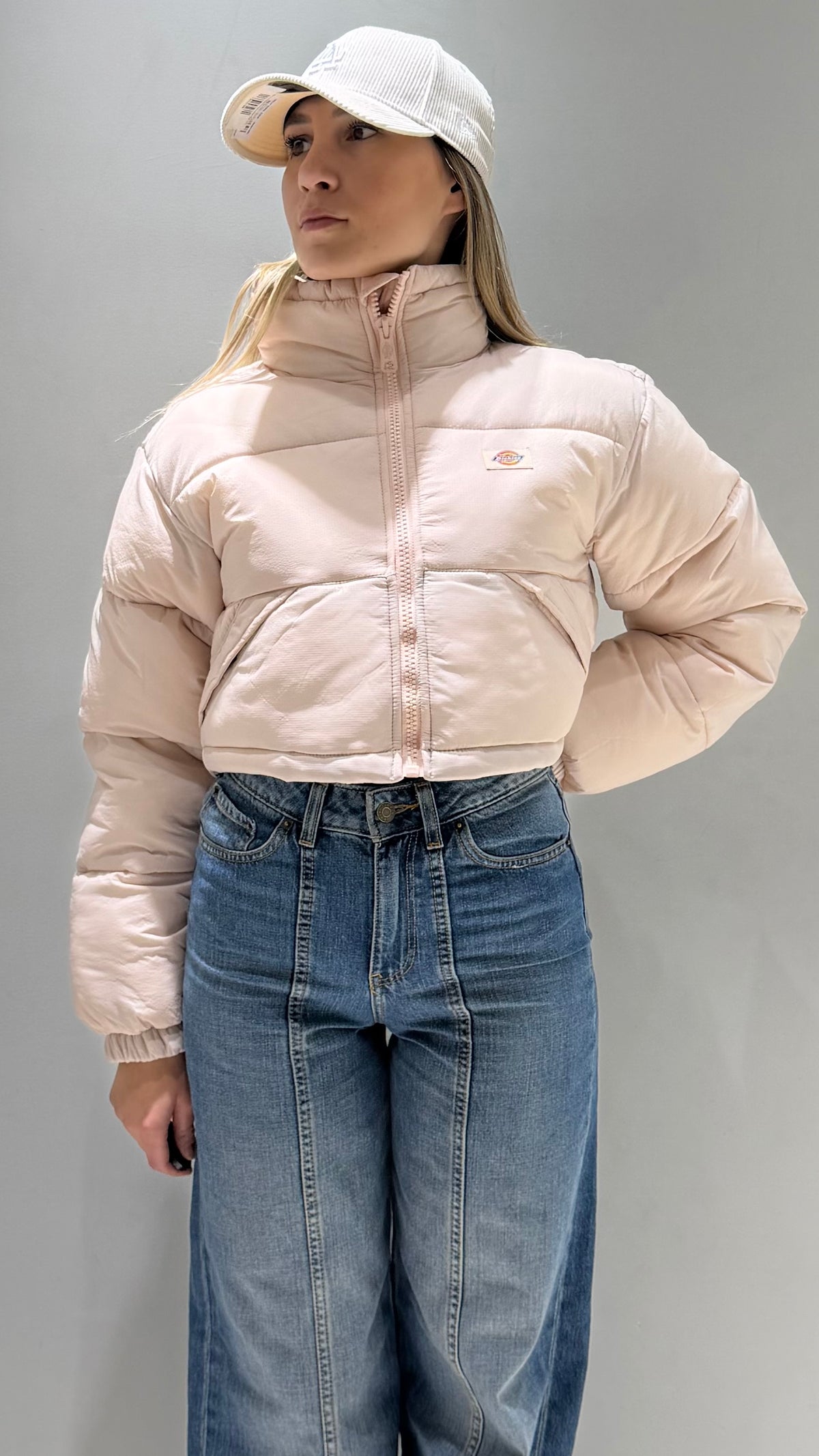 Giubbotto Dickies Donna Cropped Rosa