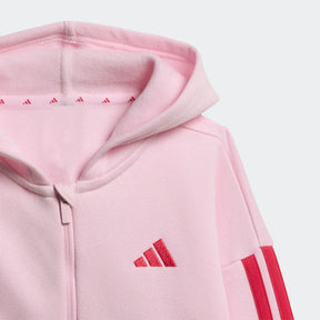 ADIDAS Tuta Felpata Con Cappuccio Bambina Rosa